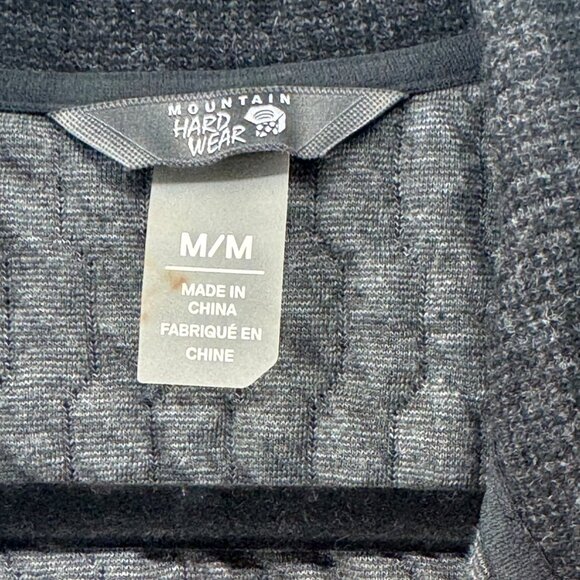 Mountain Hardwear Mens Full-Zip Fleece Jacket Size M Dark Gray - Picture 7 of 7